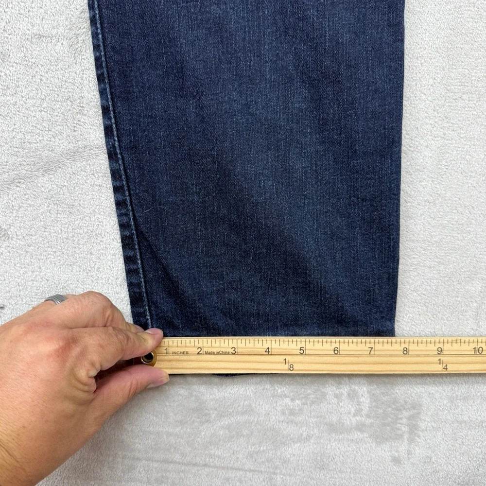 7 For All Mankind The Straight Jeans Mens 36x28 Dark Blue Luxe Performance Denim